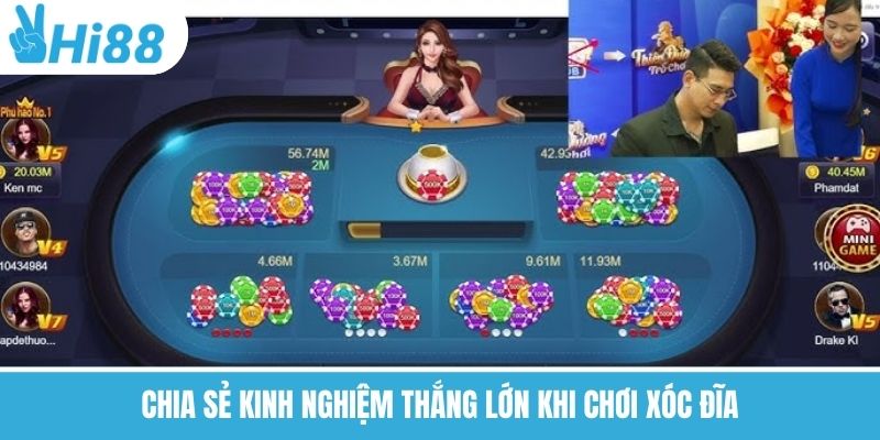 Chia sẻ kinh nghiệm thắng lớn khi chơi xóc đĩa